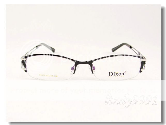 Black&Silver Metal Optical Half Rim EYEGLASS FRAME Unisex Glasses RX 